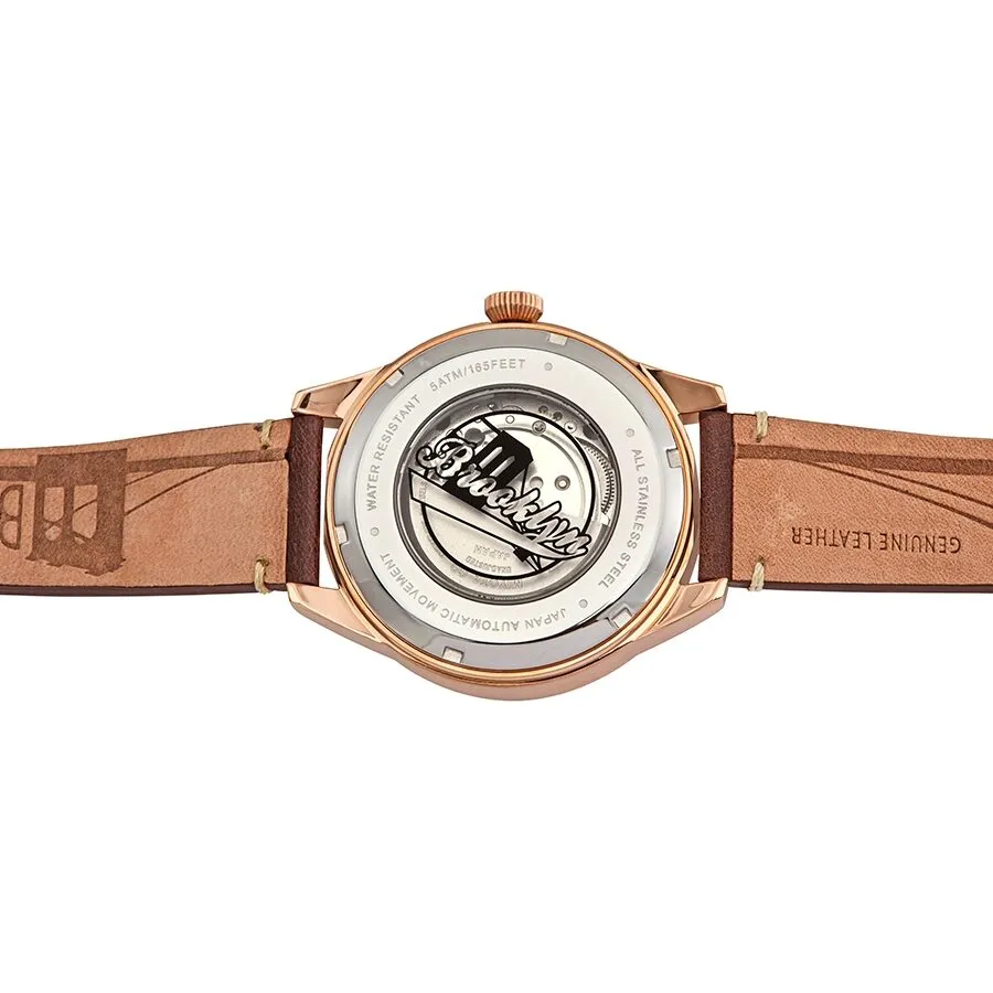 Brooklyn Watch Co. Wyckoff Automatic Black Dial Men's Watch 8353A3