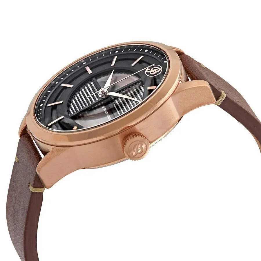 Brooklyn Watch Co. Wyckoff Automatic Black Dial Men's Watch 8353A3