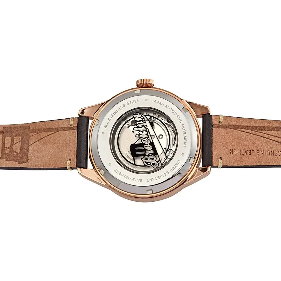 Brooklyn Watch Co. Wyckoff Automatic Black Dial Men's Watch 8353A4