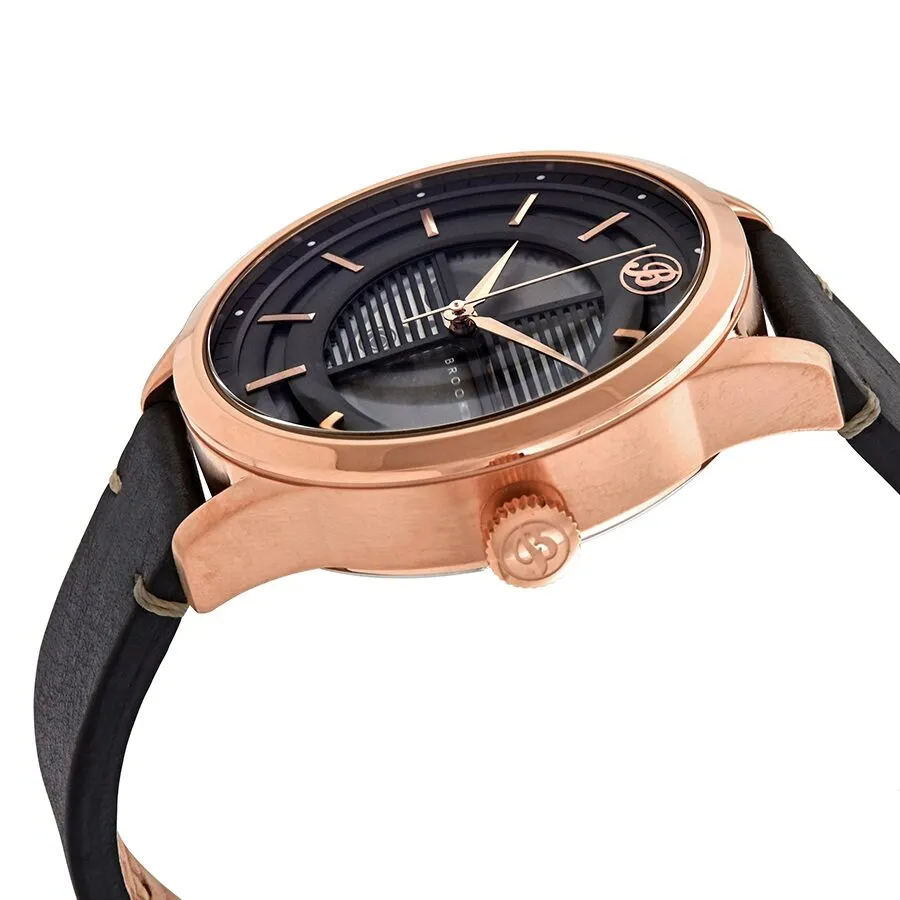 Brooklyn Watch Co. Wyckoff Automatic Black Dial Men's Watch 8353A4