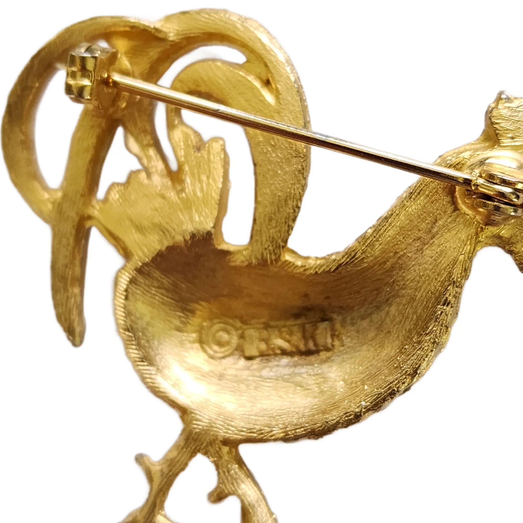 BSK Vintage Rooster Brooch