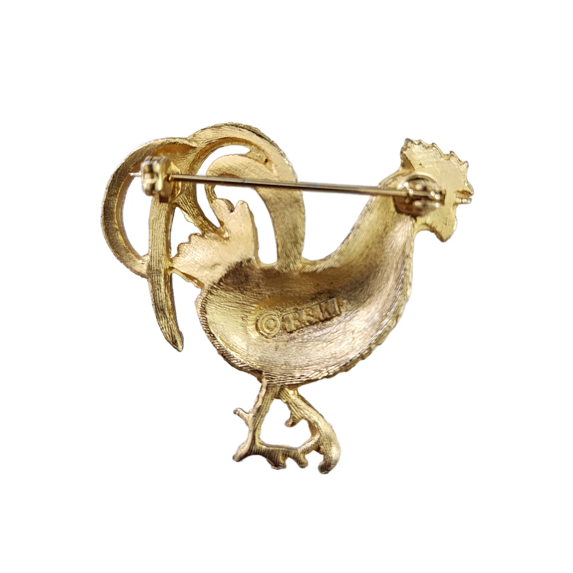 BSK Vintage Rooster Brooch