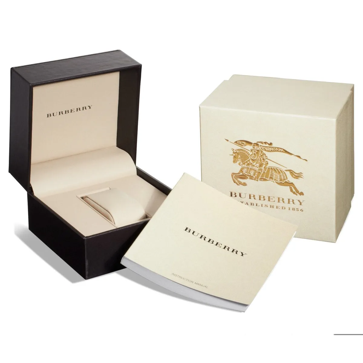 Burberry The City Haymarket White Leather Women's Watch BU9132