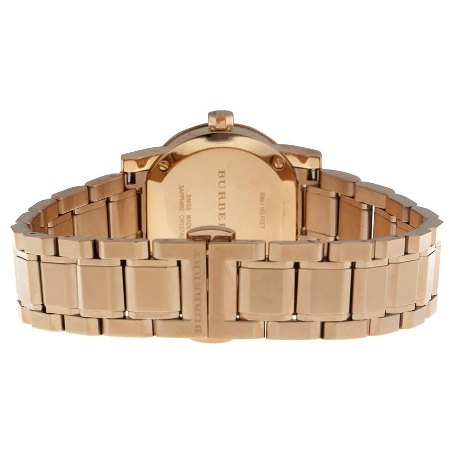 Burberry The City Petite Nude Dial Rose Gold-tone Ladies Watch BU9228