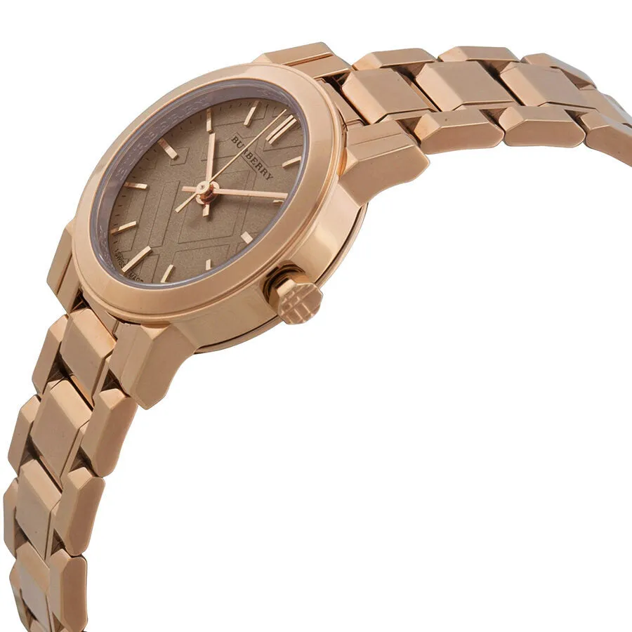 Burberry The City Petite Nude Dial Rose Gold-tone Ladies Watch BU9228