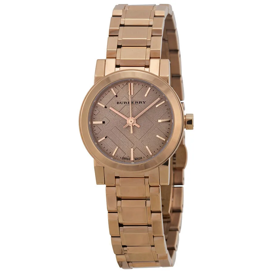 Burberry The City Petite Nude Dial Rose Gold-tone Ladies Watch BU9228