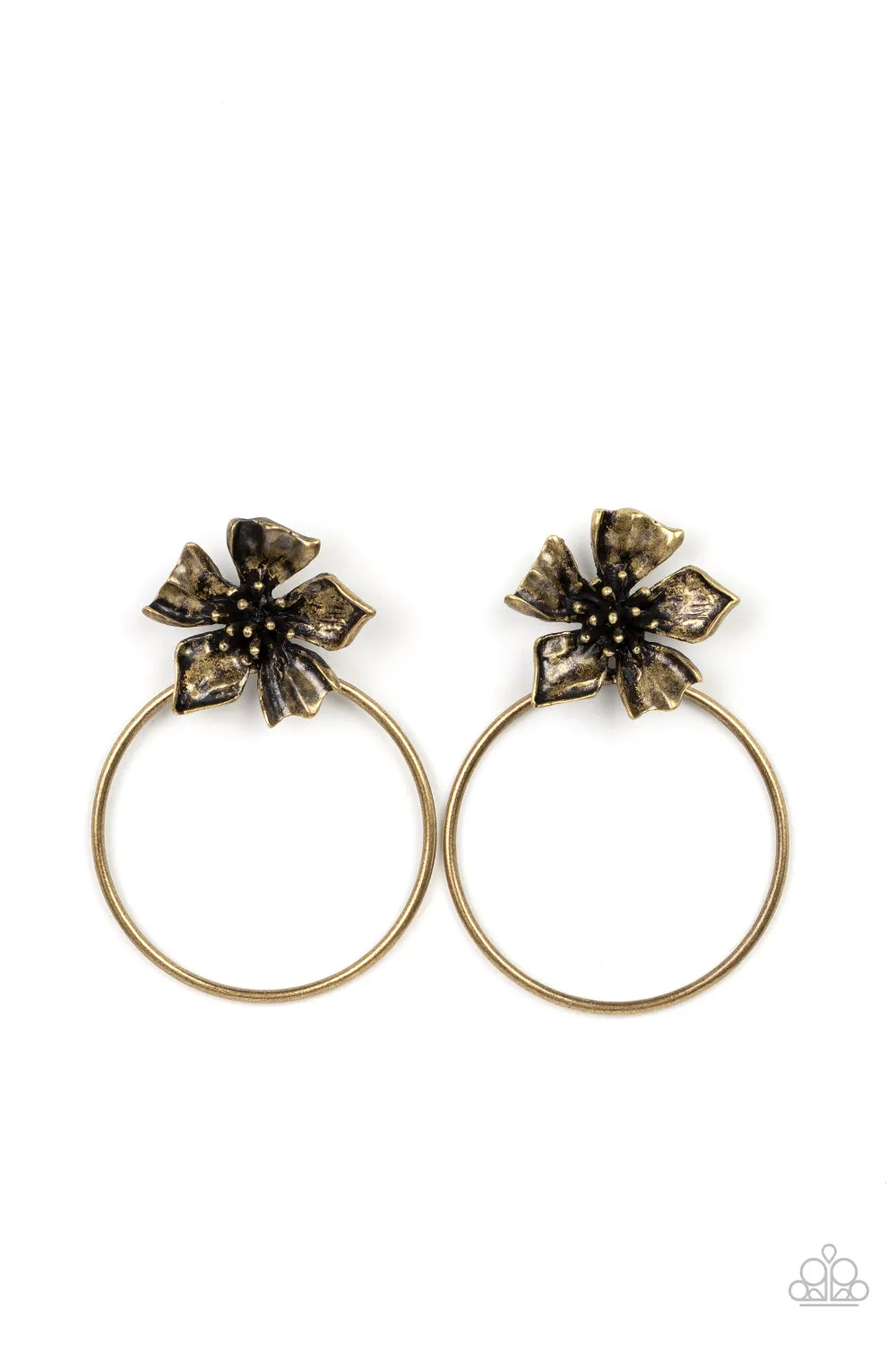Buttercup Bliss - Brass Post Earring