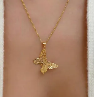 butterfly necklace  18k gold plated  Small Charm Butterfly Pendant Necklaces,butterfly necklace, butterfly charm,butterfly jewelry