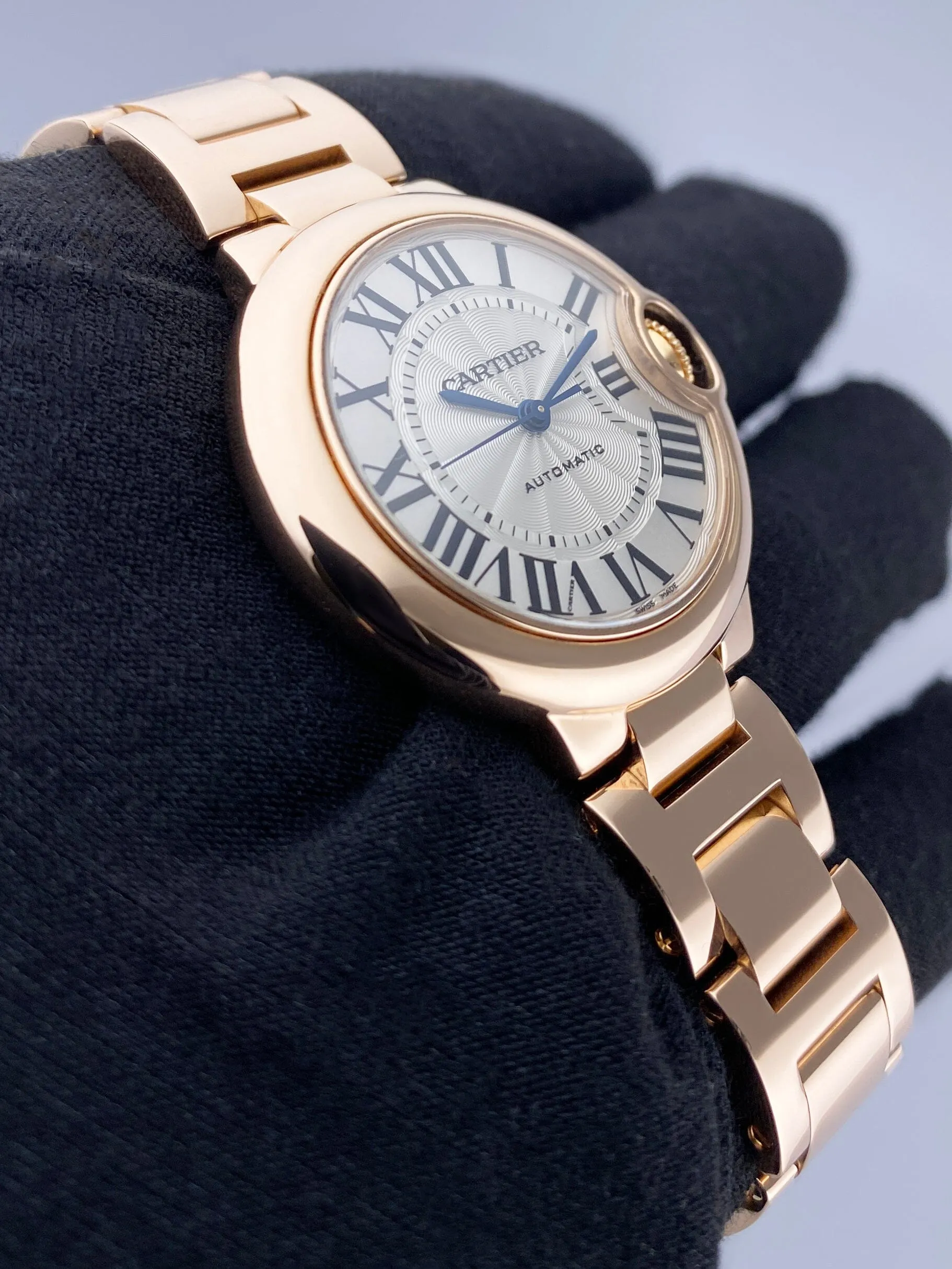 Cartier Ballon Bleu W6920096 18K Rose Gold Ladies Watch Box Papers