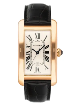 Cartier Tank Americaine Large W2609156 18K Rose Gold Watch