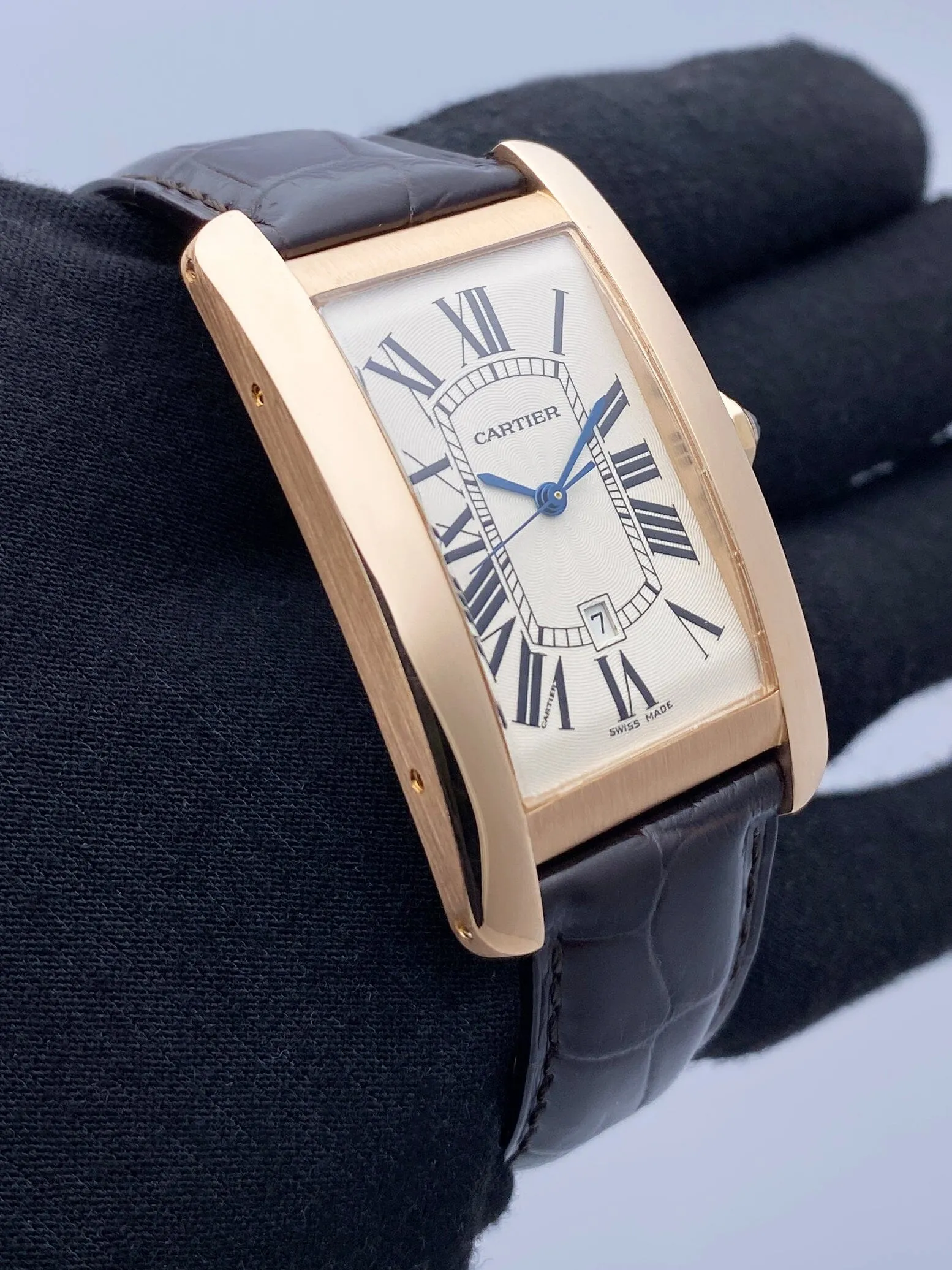 Cartier Tank Americaine Large W2609156 18K Rose Gold Watch