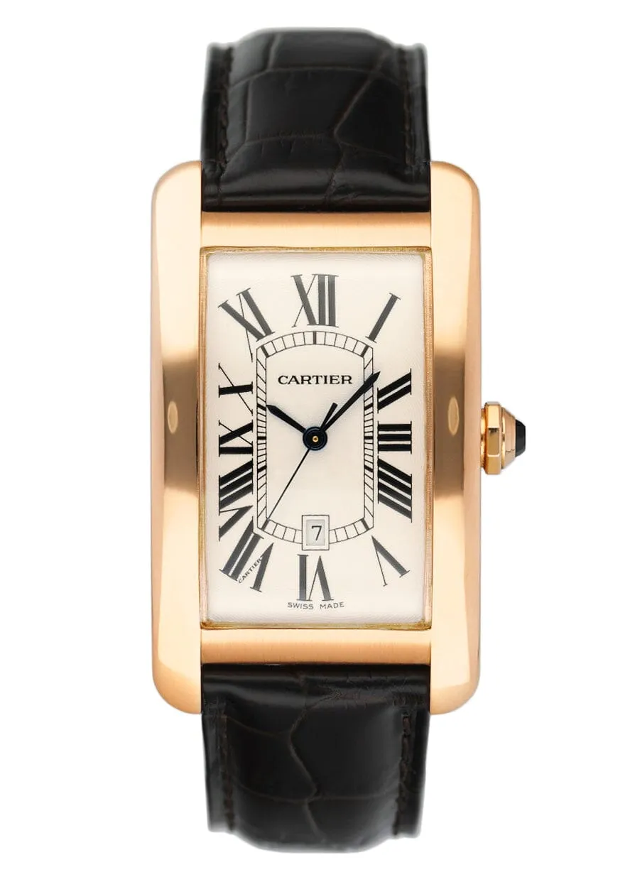 Cartier Tank Americaine Large W2609156 18K Rose Gold Watch