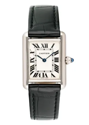 Cartier Tank Louis W1541056 18K White Gold Ladies Watch