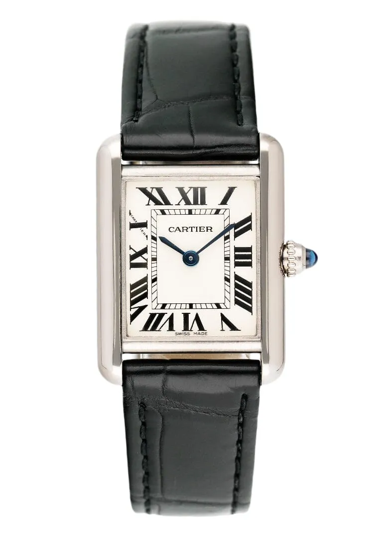 Cartier Tank Louis W1541056 18K White Gold Ladies Watch