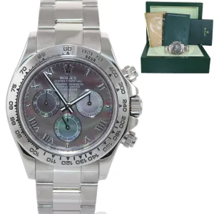 CASEBACK STICKER Rolex Daytona Mother of Pearl 116509 MOP 18k White Gold Watch