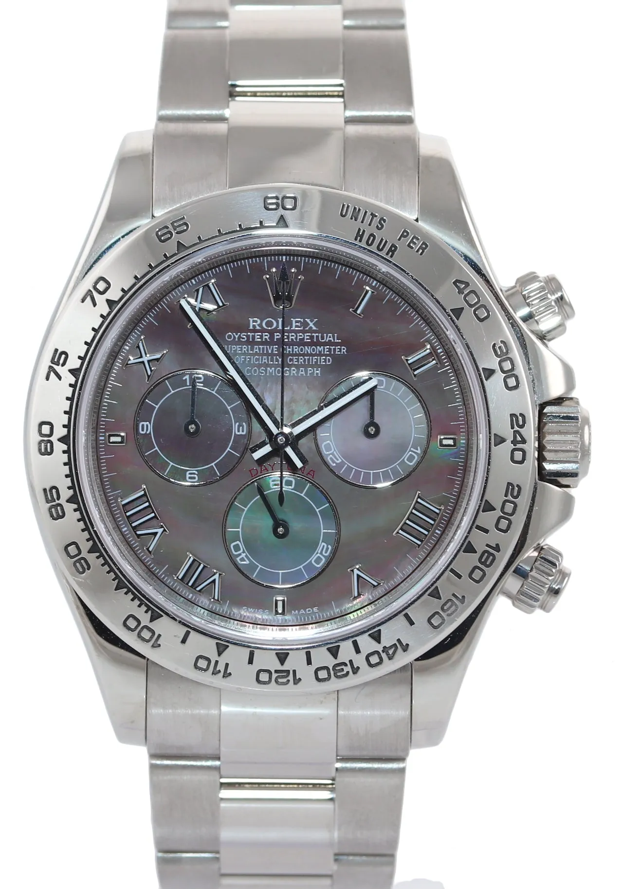 CASEBACK STICKER Rolex Daytona Mother of Pearl 116509 MOP 18k White Gold Watch