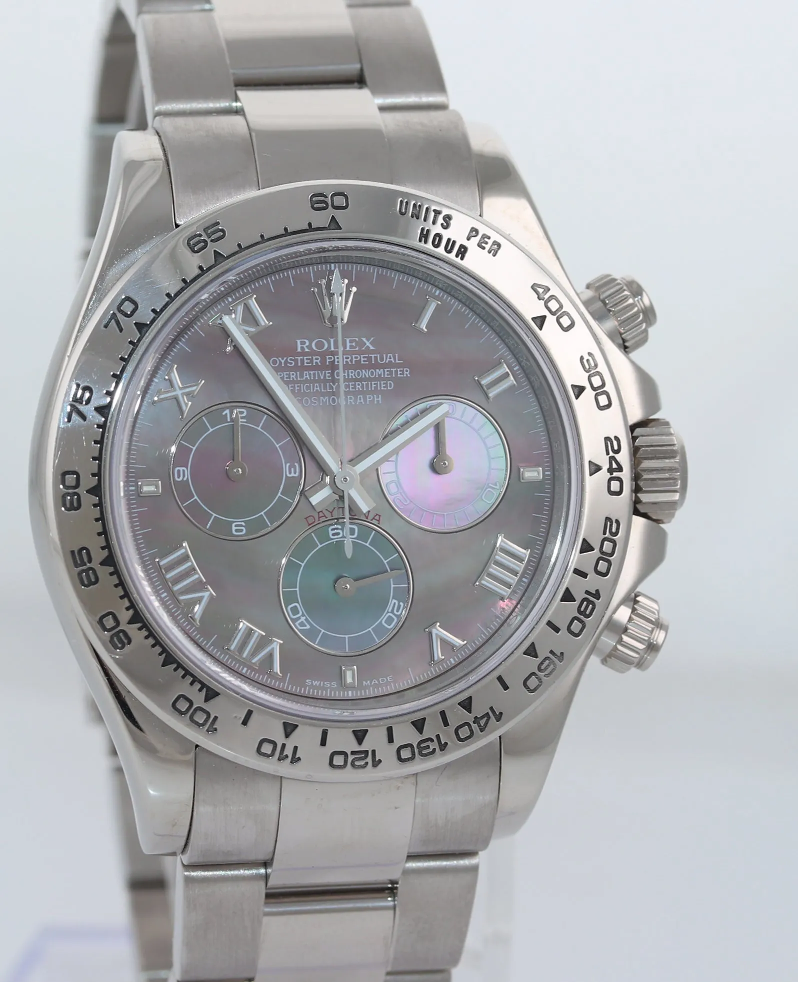 CASEBACK STICKER Rolex Daytona Mother of Pearl 116509 MOP 18k White Gold Watch
