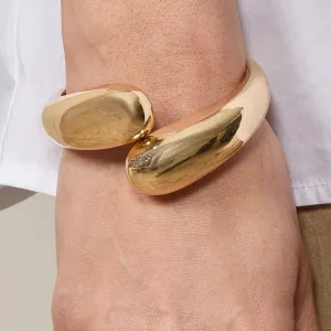 Chalk Cuff Bracelet Gold