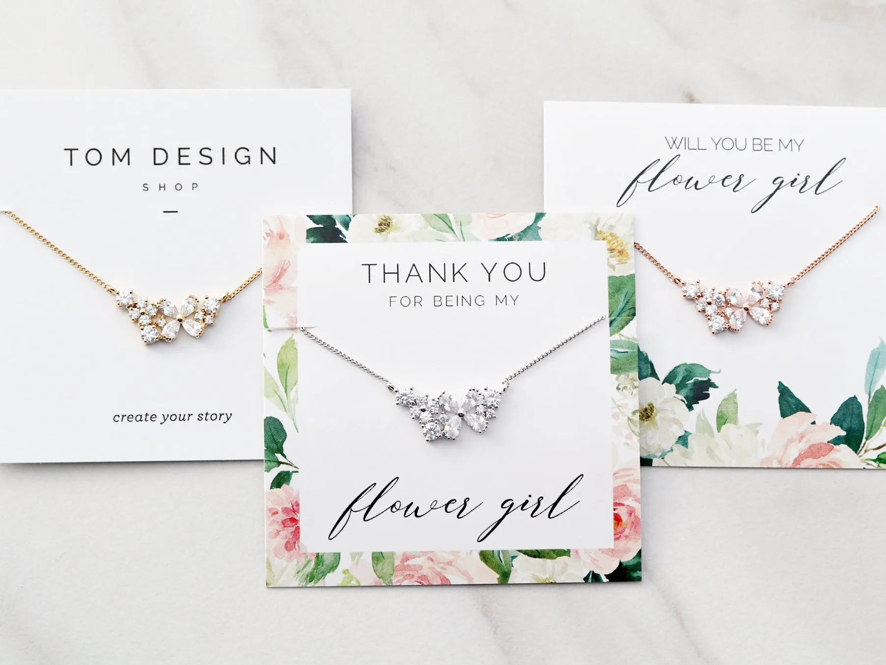Children's Flower Cluster Necklace