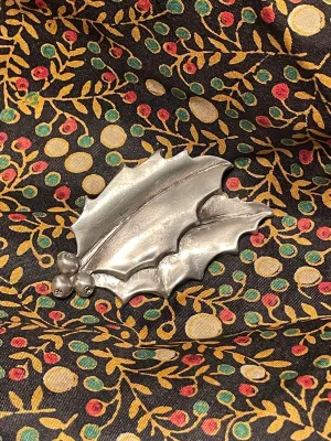 Christmas Holly Brooch