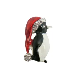 Christmas Penguin Brooch