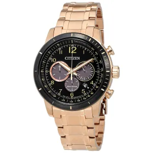 Citizen Brycen Eco-Drive Chronograph Black Dial Men's Watch CA4359-55E