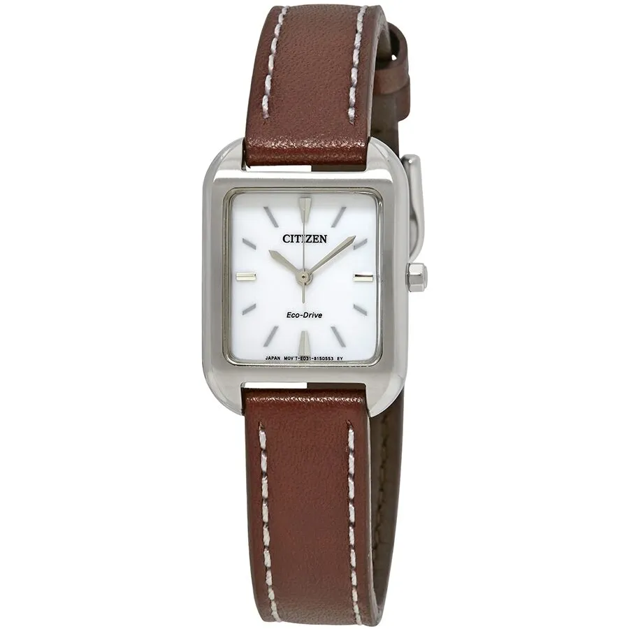 Citizen Silhouette White Dial Ladies Watch EM0490-08A
