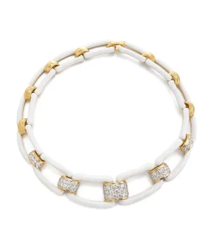 City Collar, White Enamel