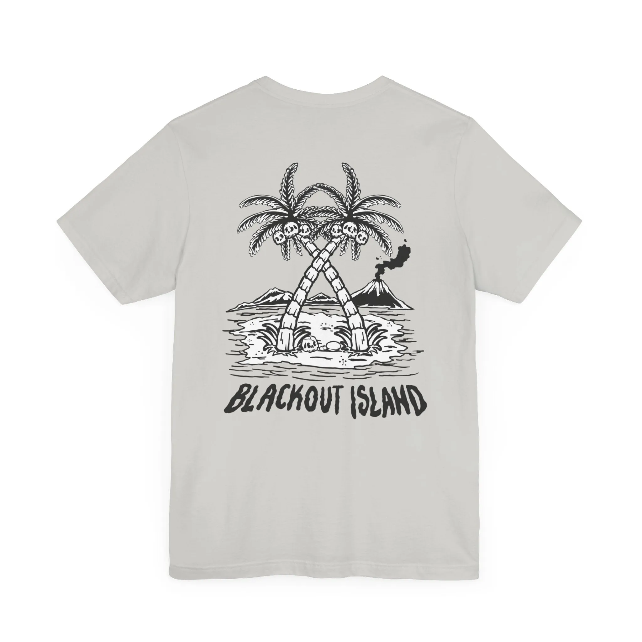 Coconut Palm B/W Tree T-Shirt Short Sleeve Shirt