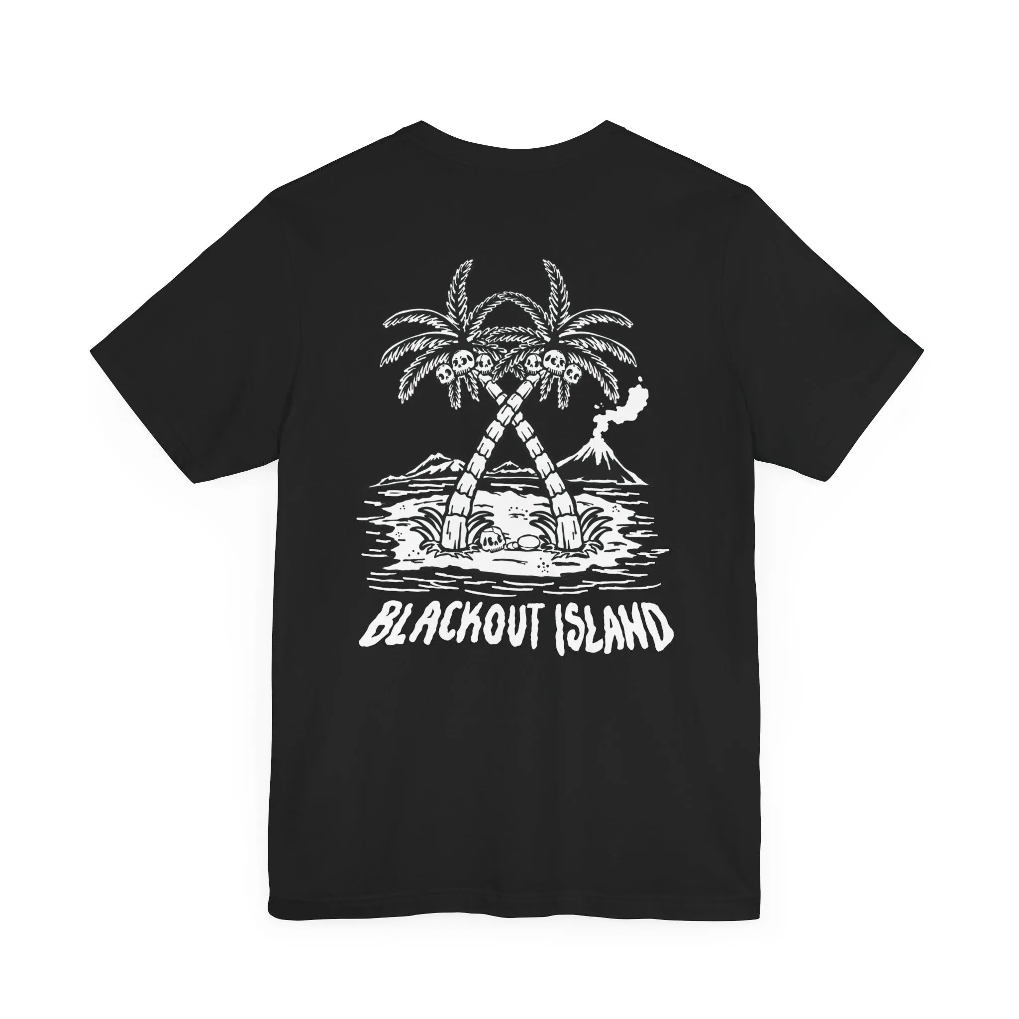 Coconut Palm B/W Tree T-Shirt Short Sleeve Shirt