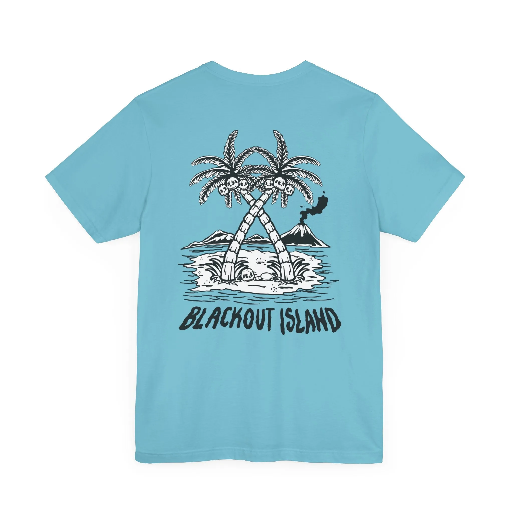 Coconut Palm B/W Tree T-Shirt Short Sleeve Shirt