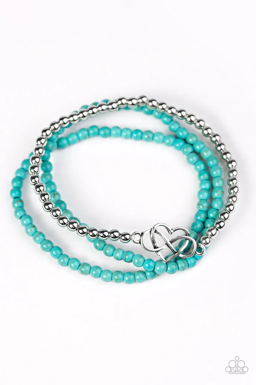 Collect Moments Blue Paparazzi Bracelet