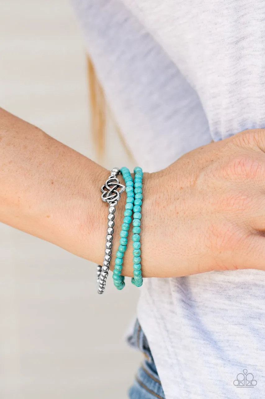 Collect Moments Blue Paparazzi Bracelet