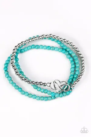Collect Moments Blue Paparazzi Bracelet