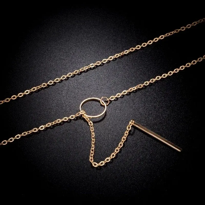 Combo Of 2 Moon Dropping Star and Y Shaped Pendant