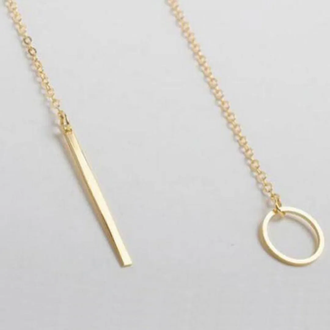 Combo Of 2 Moon Dropping Star and Y Shaped Pendant