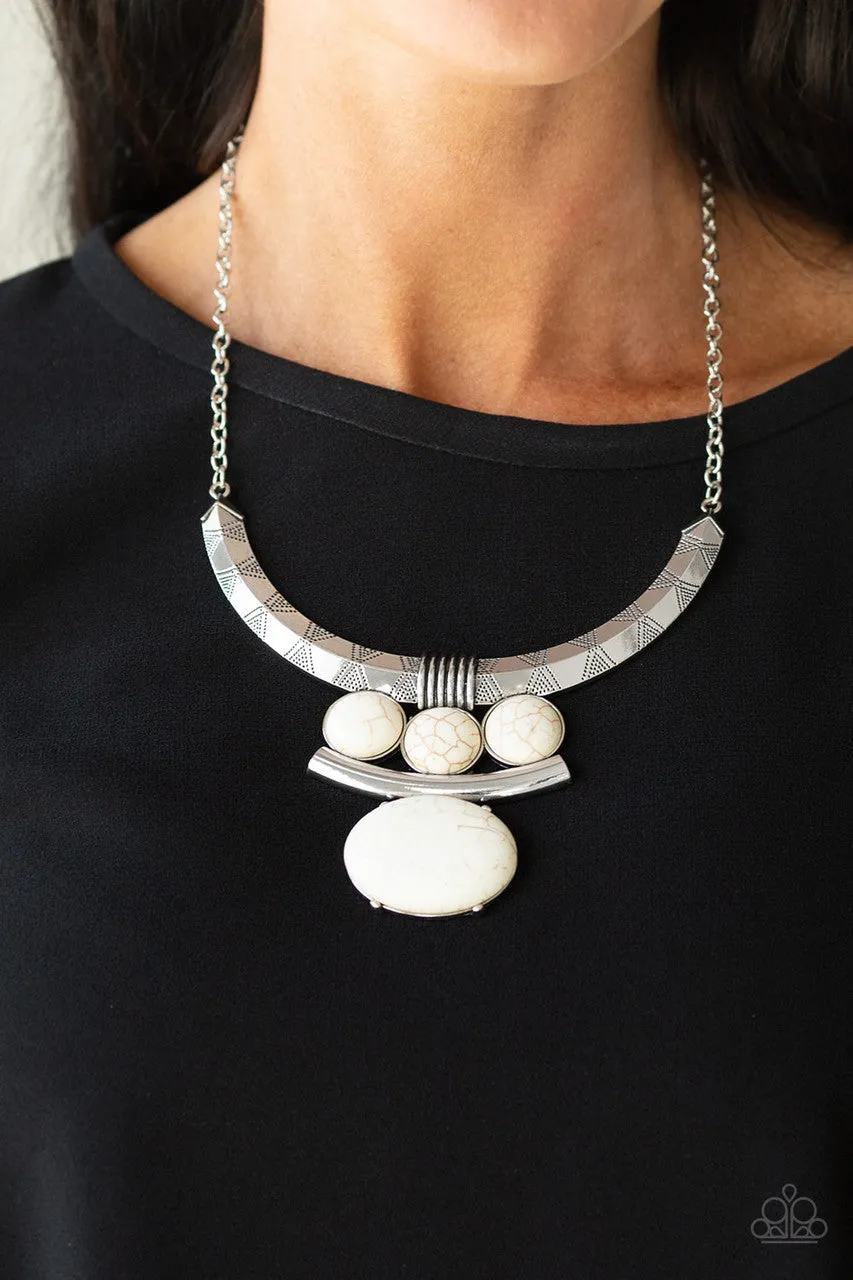 Commander in CHIEFETTE White Paparazzi Necklace