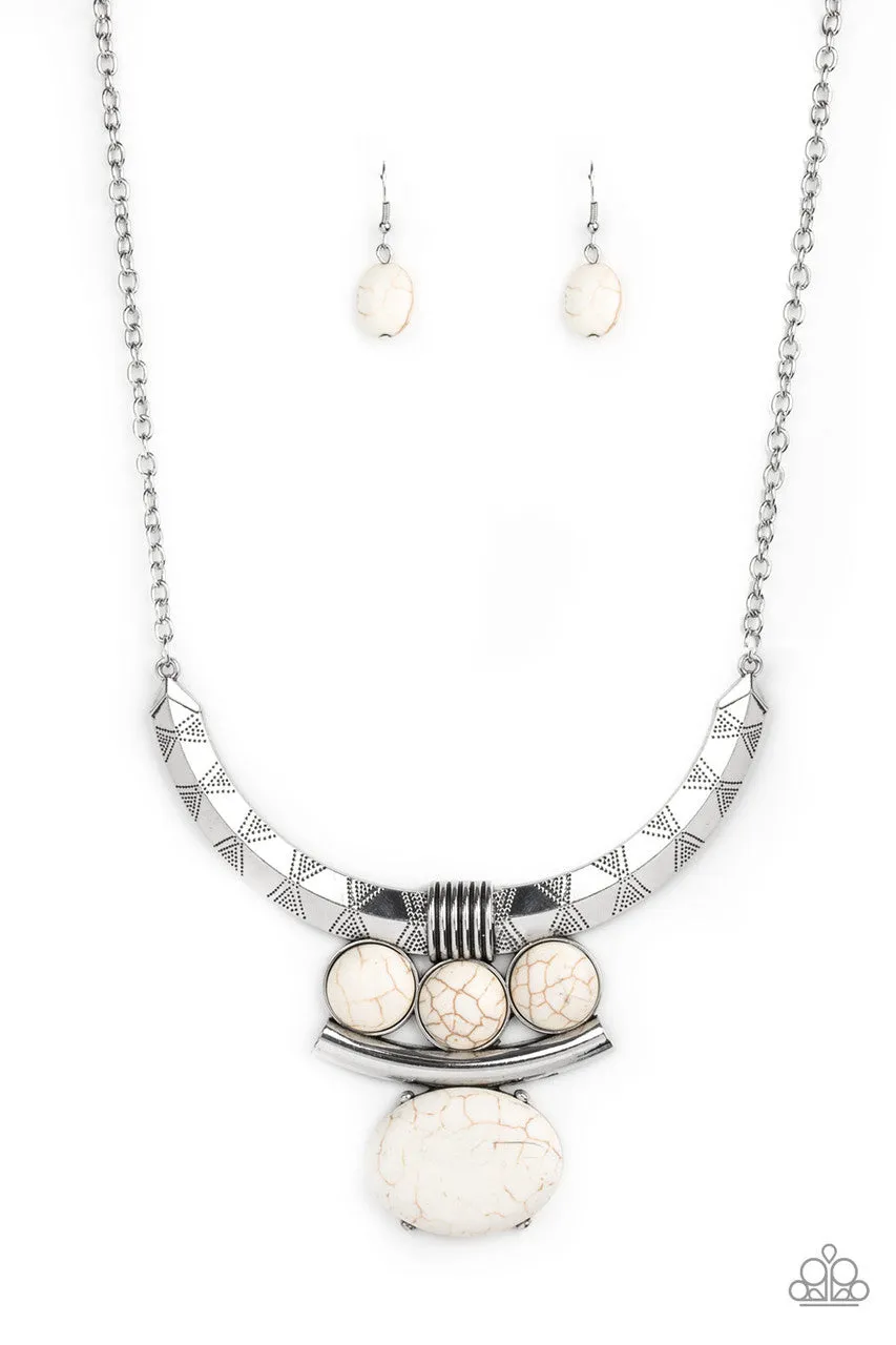Commander in CHIEFETTE White Paparazzi Necklace
