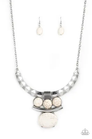 Commander in CHIEFETTE White Paparazzi Necklace