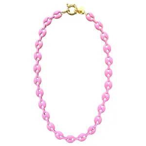 Cowrie Necklace Light Pink