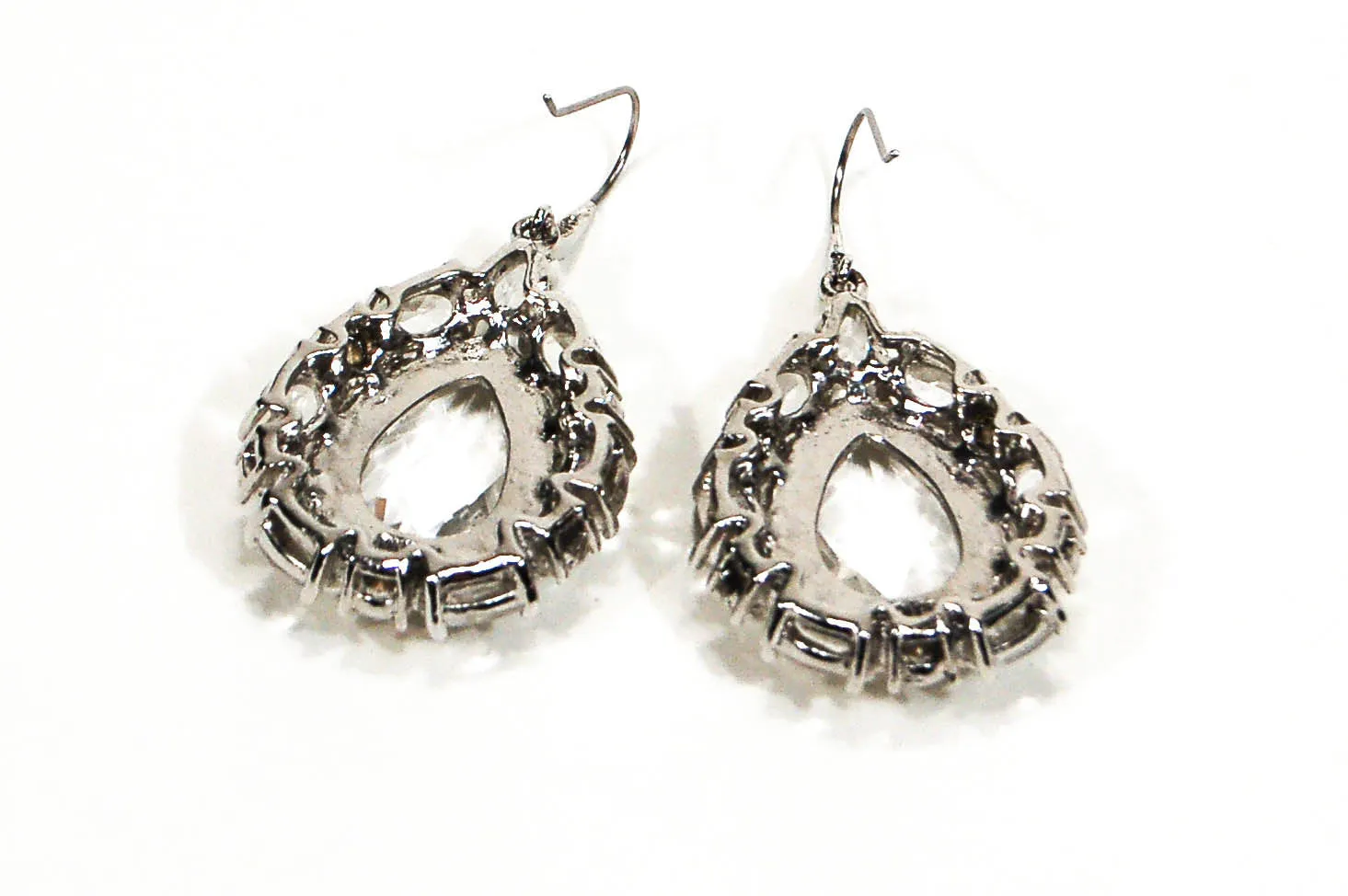 Crystal Rhinestone Statement Earrings by Monet