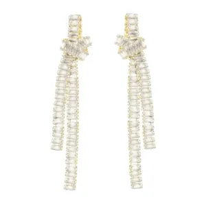 Cz Knot Statement Earring