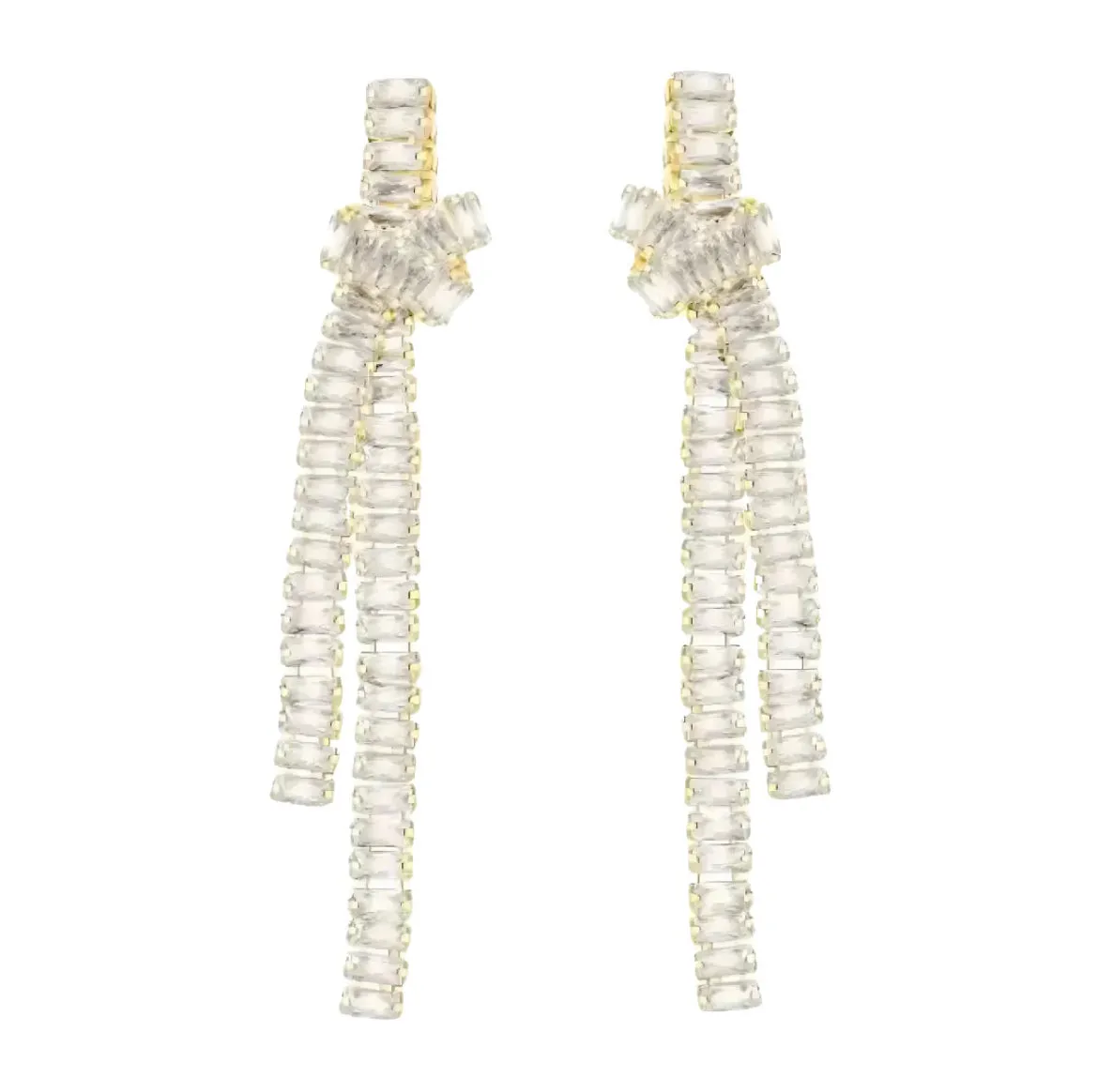 Cz Knot Statement Earring