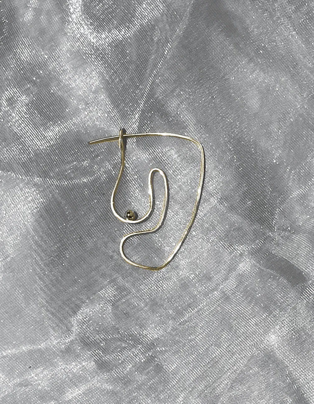 Deconstructed Nude Earring