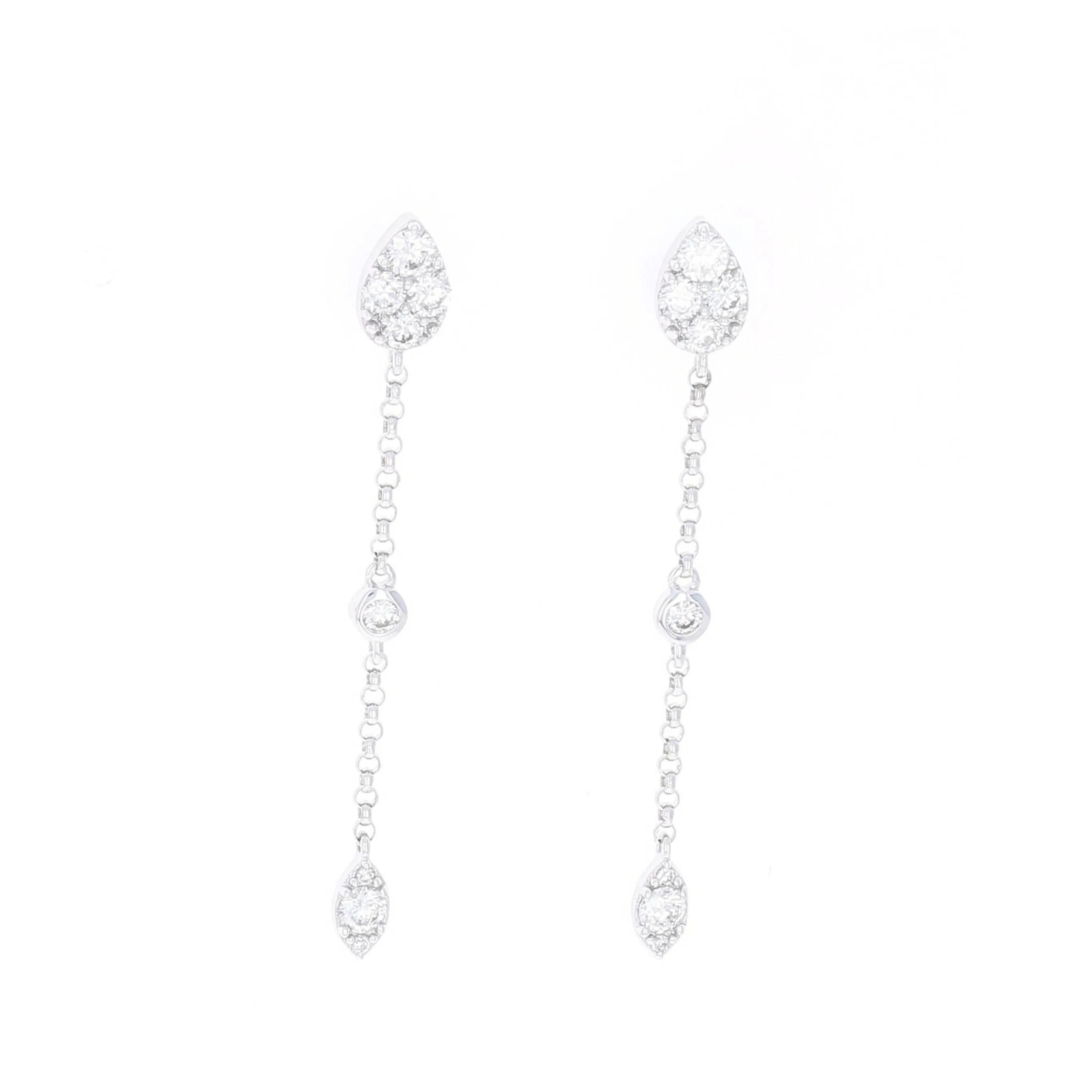Diamond Stud Dangles