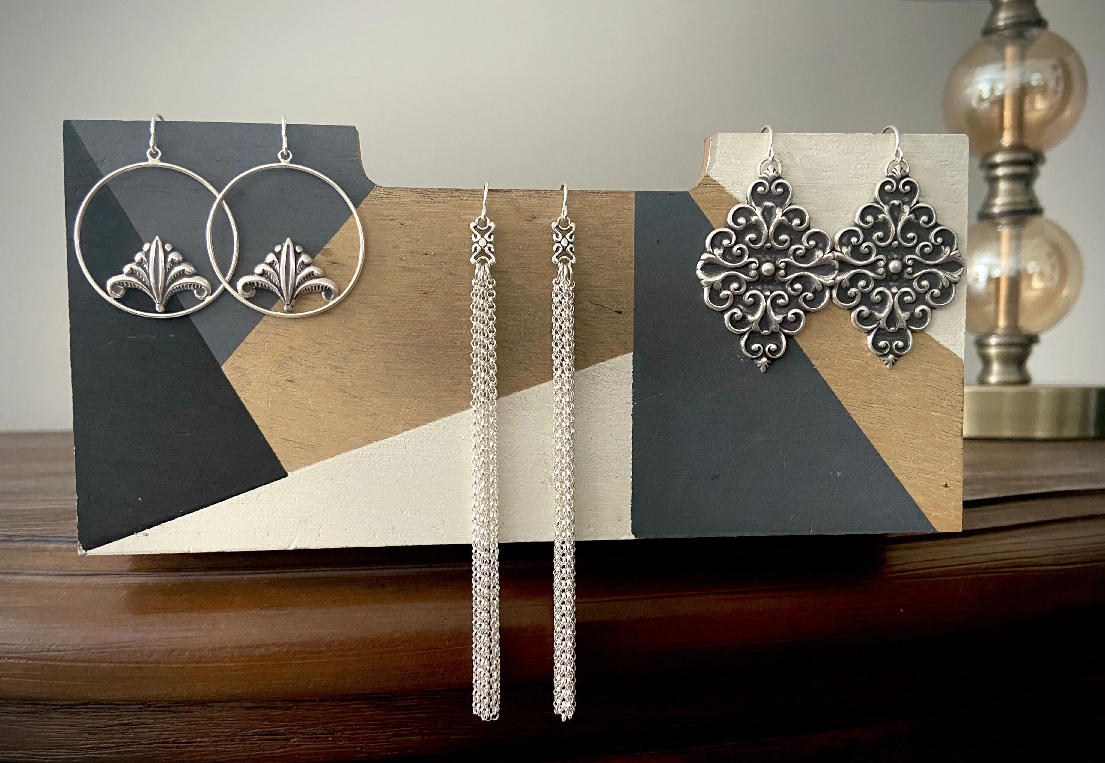 Diamond Swirl Earrings