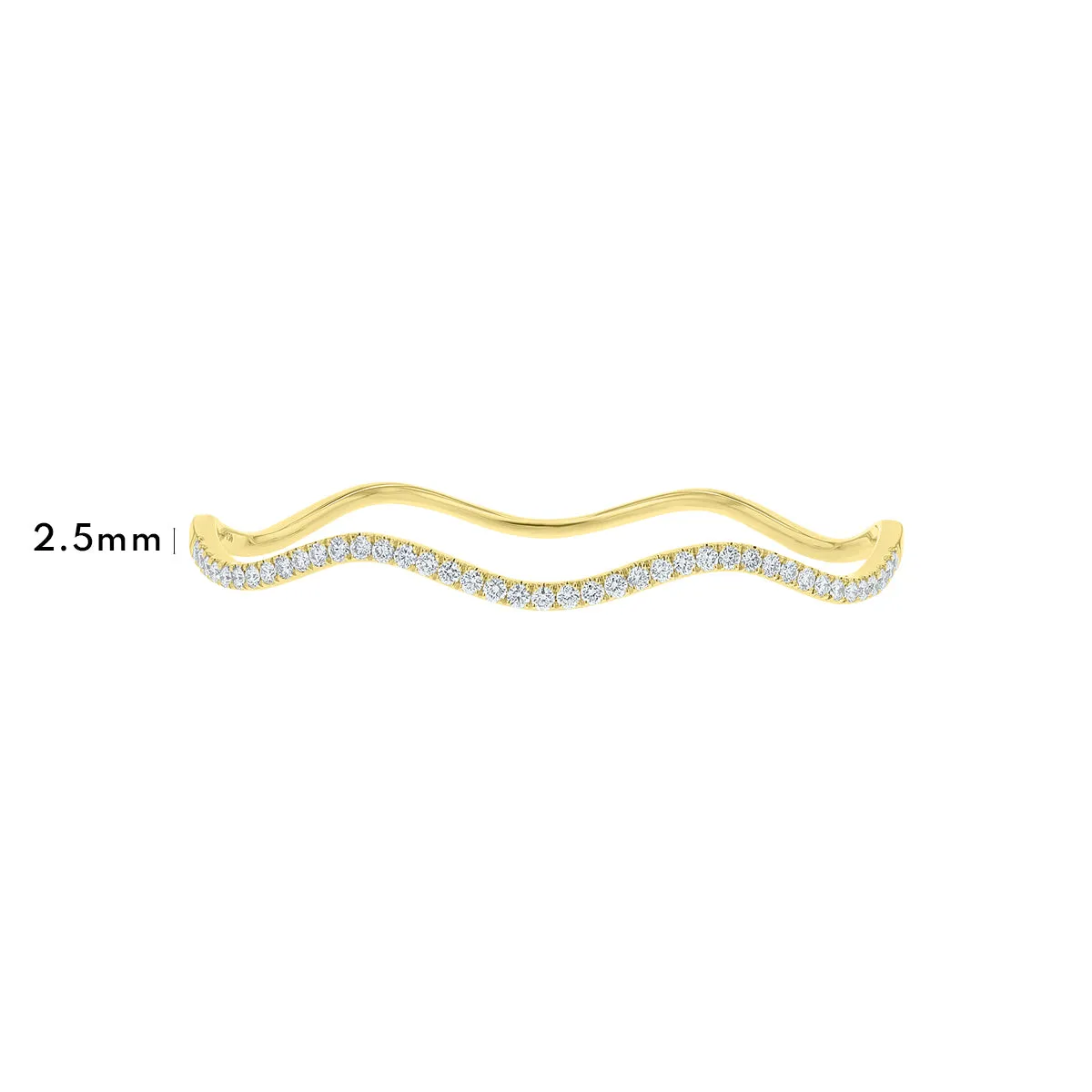 Diamond Wave Bangle