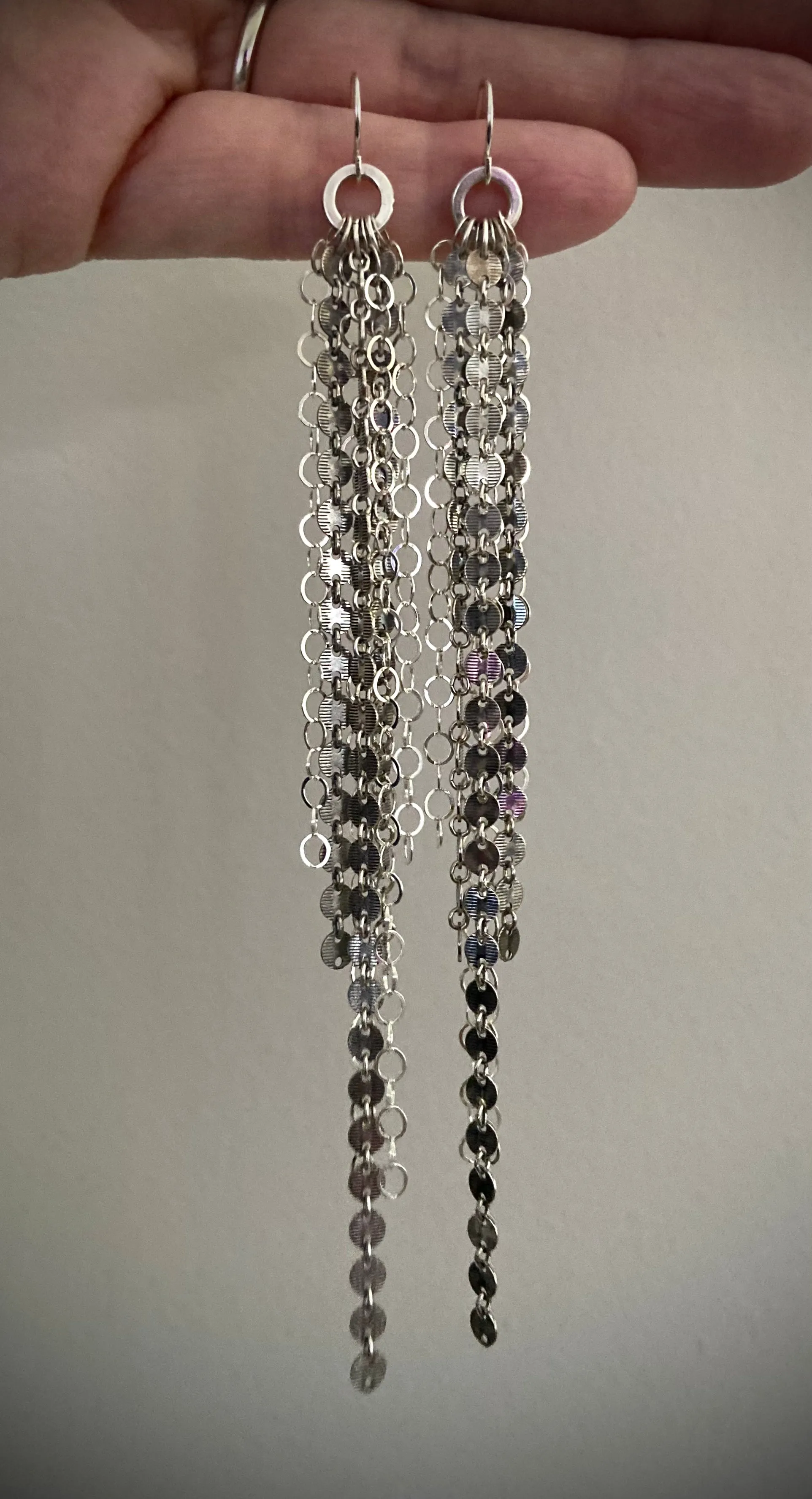 Disc Fringe Earrings