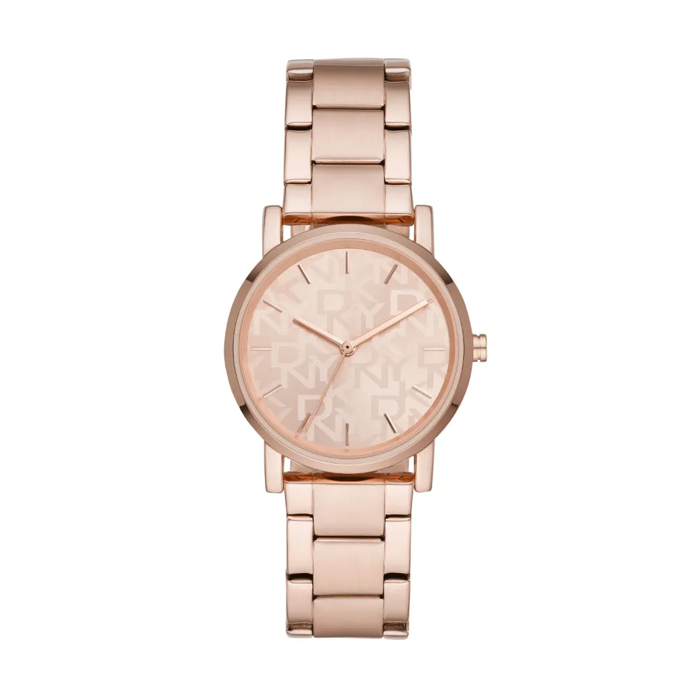 DKNY Women's Rose Gold Analog Stainless Steel Watch
