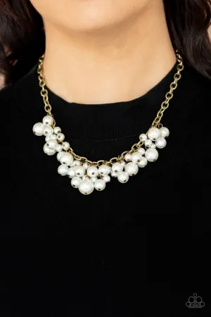 Down for the COUNTESS Brass Paparazzi Necklace